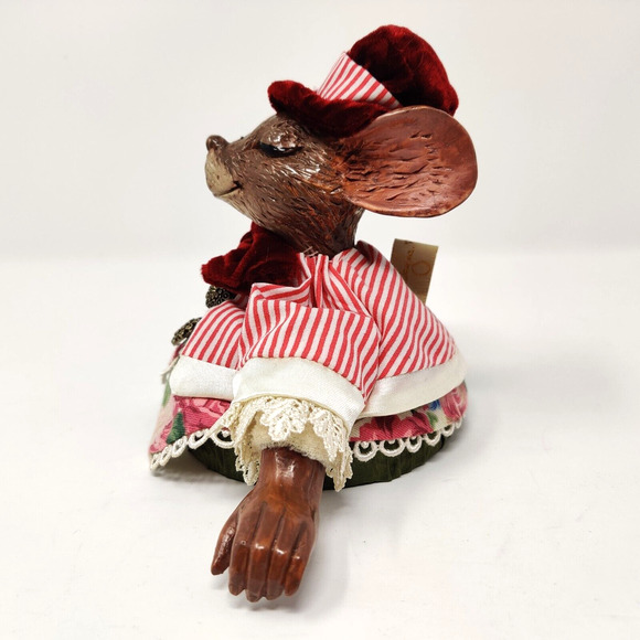 Wayne Kleski Katherines Collection Mouse Jar Glass Topper Country Rare Find - Picture 10 of 16